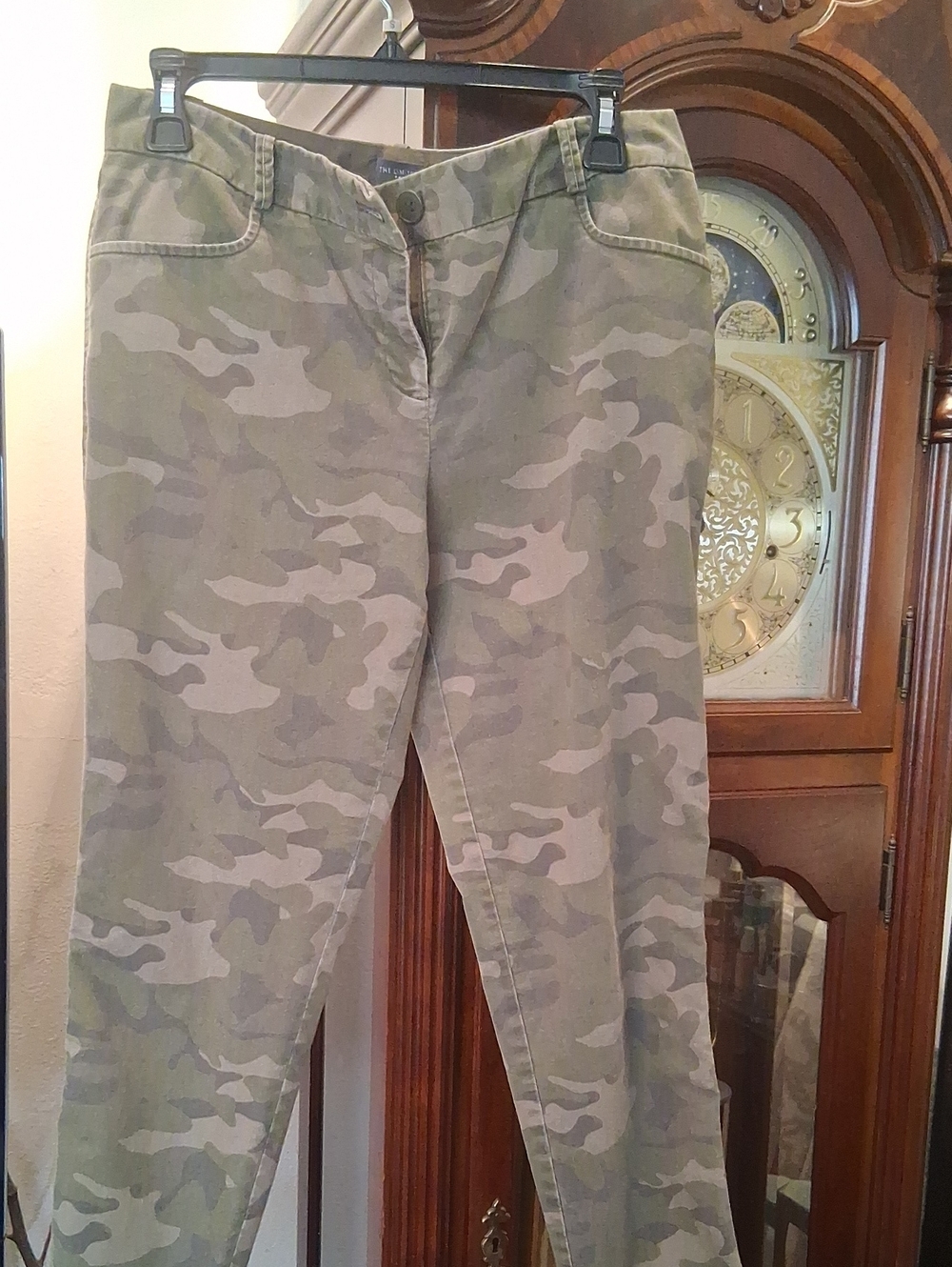 The Limited Neutral Green Camo Tapered-Leg Pants